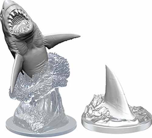 WizKids Deep Cuts Unpainted Miniatures: (W9) Shark