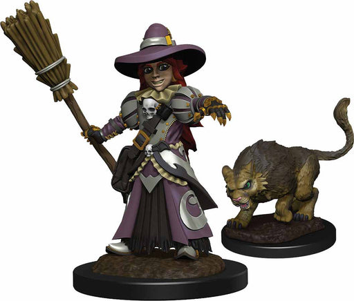 WizKids Wardlings Painted Miniatures: (W3) Girl Witch & Witch`s Cat