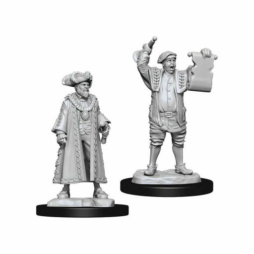 WizKids Deep Cuts Unpainted Miniatures: (W10) Mayor & Town Crier