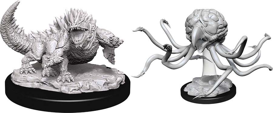 WizKids Nolzur's Marvelous Unpainted Miniatures - Basilisk and Grell