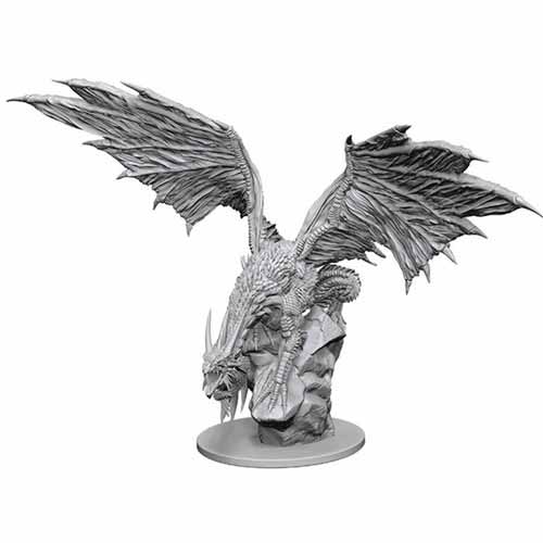 Pathfinder Deep Cuts Unpainted Miniatures: (W12.5) Silver Dragon