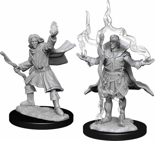Pathfinder Deep Cuts Unpainted Miniatures: (W14) Elf Sorcerer Male