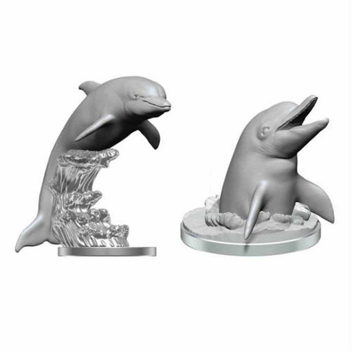 WizKids Deep Cuts Unpainted Miniatures: (W14) Dolphins