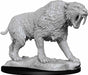 WizKids Deep Cuts Unpainted Miniatures: (W14) Saber-Toothed Tiger
