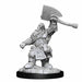 Magic the Gathering Unpainted Miniatures: (W2) Dwarf Fighter & Dwarf Cleric
