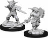 D&D Nolzur's Marvelous Unpainted Miniatures (W15) Male Goblin Rogue & Female Goblin Bard