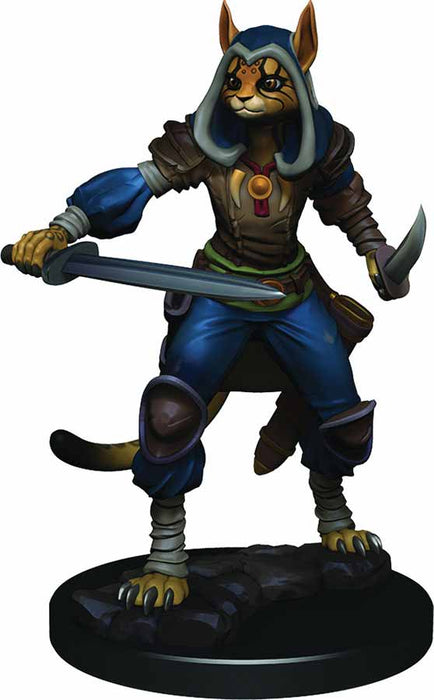 D&D Icons of the Realms Premium Figure, Painted Miniature: (W3) Female Tabaxi Rogue