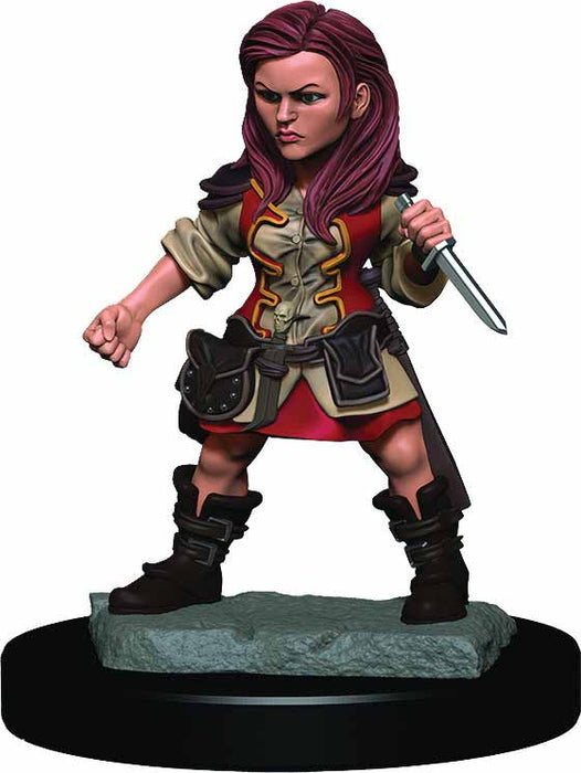 D&D Icons of the Realms Premium Figure, Painted Miniature: Halfling Female Rogue