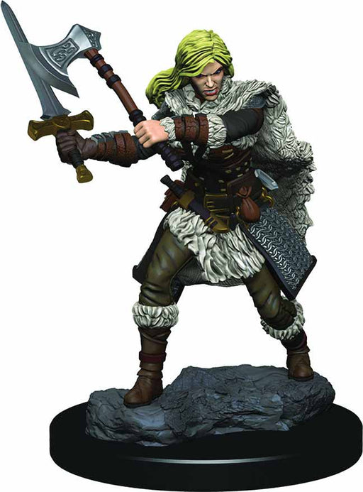 D&D Icons of the Realms Premium Figure, Painted Miniature: Human Female Barbarian