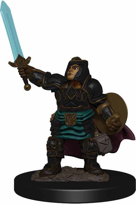 D&D Icons of the Realms Premium Figure, Painted Miniature: (W4) Dwarf Paladin Female
