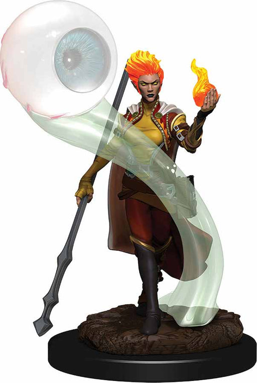 D&D Icons of the Realms Premium Figure, Painted Miniature: (W6) Fire Genasi Wizard Female