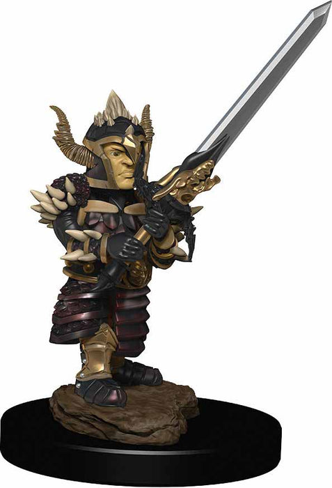 D&D Icons of the Realms Premium Figure, Painted Miniature: (W6) Halfling Fighter Male