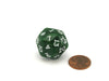 Pearlescent Triantakohedron D30 30 Sided 25mm Chessex Dice - Green with White