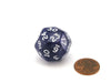 Pearlescent Triantakohedron D30 30 Sided 25mm Chessex Dice - Purple with White