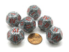 Speckled Roman Granite D4 Chessex Dice, 6 Pieces Roman Numerals