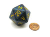 34mm Large D20 Speckled Chessex Dice, 1 Die - Twilight
